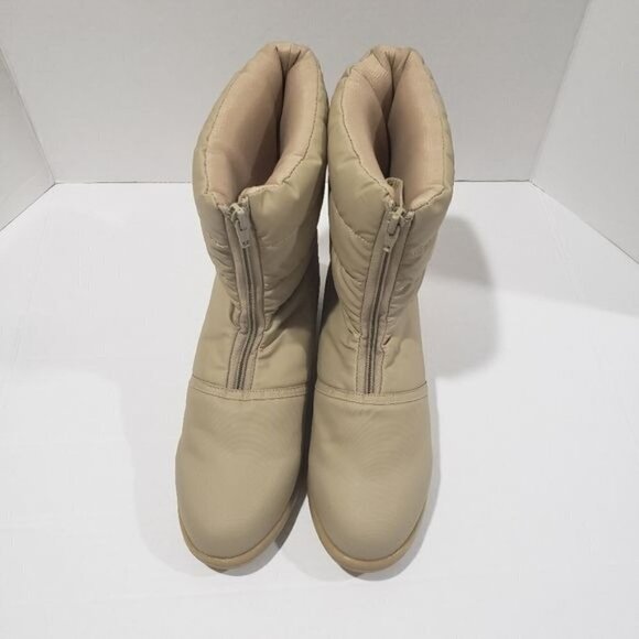 Naturalizer Front Zip Rain Ankle Puffer Boots 10 - Picture 2 of 12